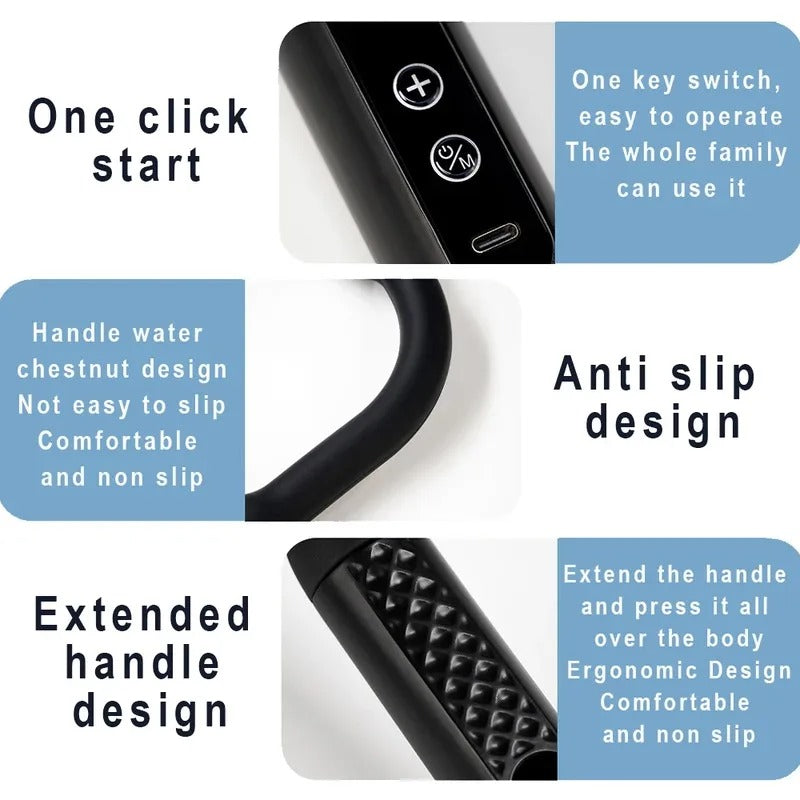 New Hammer Massage Gun With Upgraded Extension Handle