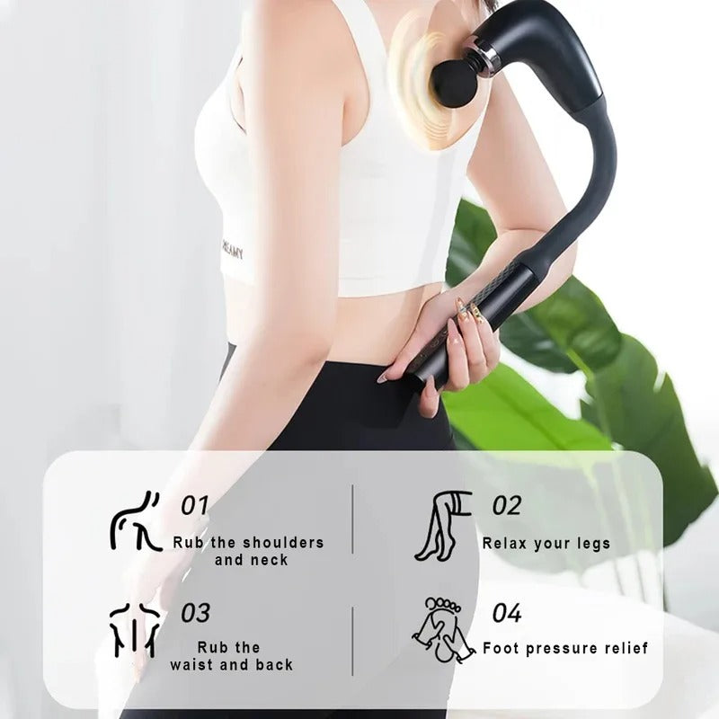 New Hammer Massage Gun With Upgraded Extension Handle
